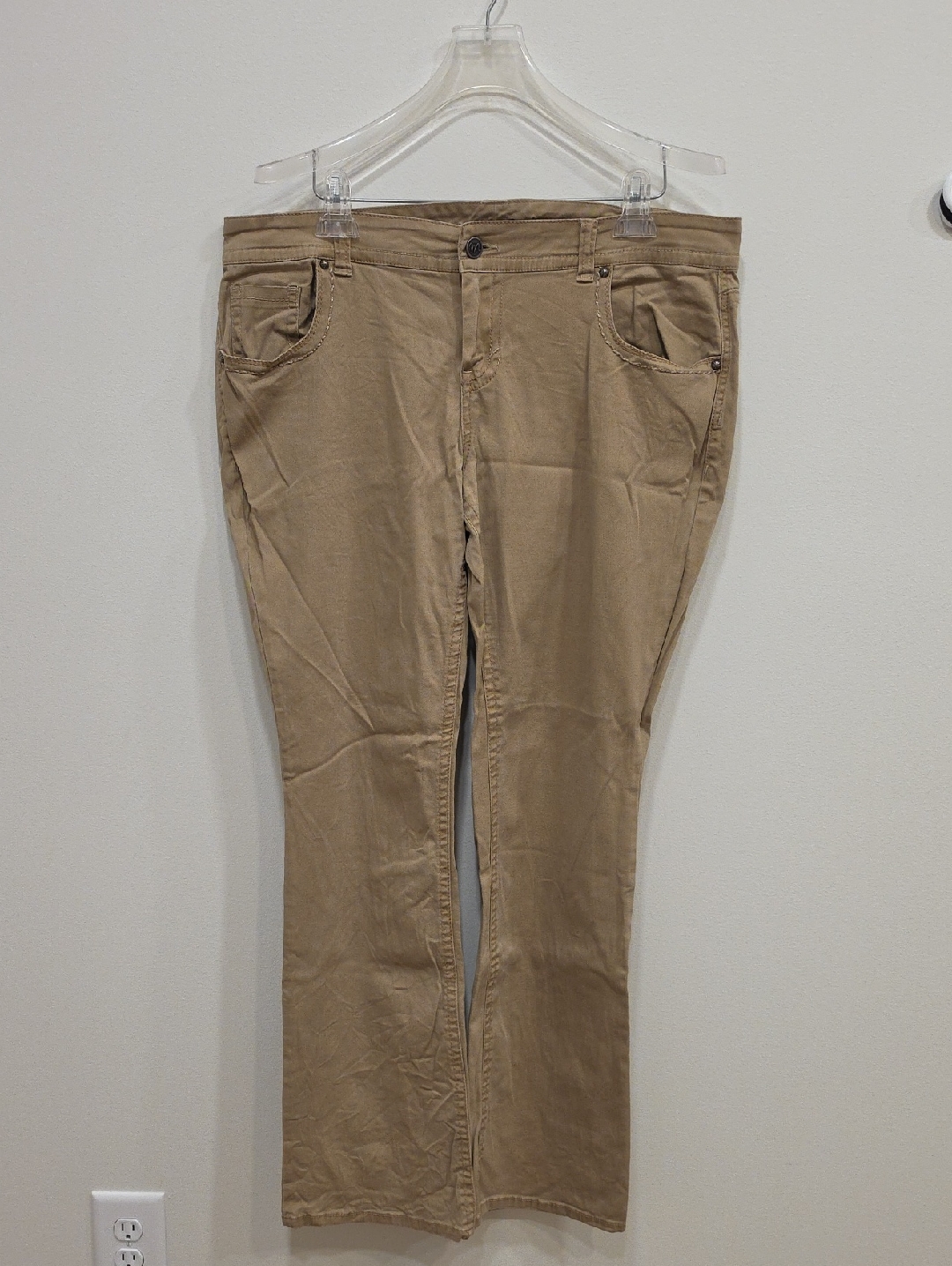 Maurices Tan Boot Cut Pants